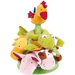 Мягкая игрушка Sigikid Пирамидка с животными 49419SK 30 см