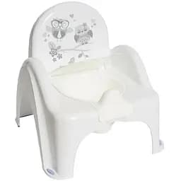 Дитячий горщик-стільчик Tega Baby Сова з музикою білий