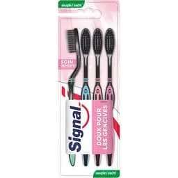 Набір зубних щіток Signal Потрійний захист 4 шт.