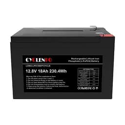 Акумуляторна батарея літій-залізо-фосфатна 12.8В 18Аг Cyclen 12.8V 18AH LiFePo4 (44-00077) - мініатюра 2