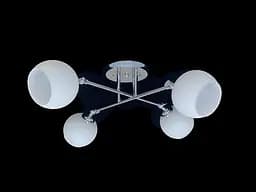 Подвесная люстра на 4 плафона 91176B/4 хром