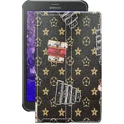 Чехол StatusCASE из экокожи для планшета Samsung Galaxy Tab Active 8.0 (T365) Луи-Витон-коричневый