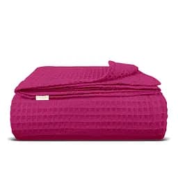 Плед-покрывало Cosas Candy Greek Waffle вафельный 160х230 см фуксия (Blanket_31Candy_GreekWaffle_160x230)