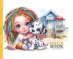 Скетчбук 7БЦ 148x105 мм, 24 аркуші, офсетний папір 100 г/м², чисті аркуші, матова ламінація, дизайн 24332