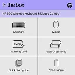 Комплект HP 650 Wireless UA Black (4R013AA) - мініатюра 11