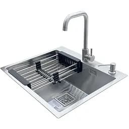 Комплект мойка + смеситель Romzha Arta Nova U-550 Max (B)