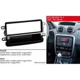 Перехідна рамка ACV Renault Duster, Sandero, Logan, Trafic (281250-13-1) - мініатюра 2