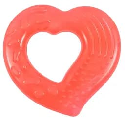 Прорезыватель для зубов Lindo Сердце, красный (Li 307 сер к)
