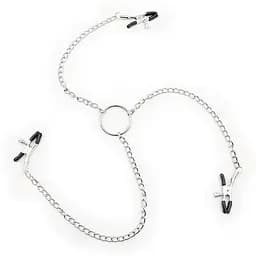 Затискачі для інтимних зон сосків та клітора чорні K000216