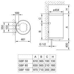 Бойлер GBF 80 UA Tiki teh0021803 - мініатюра 8