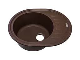 Кухонна мийка Adamant Ovum 615x495x200 mokko 000008389, Коричневий - мініатюра 2