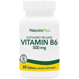 Вітамін В6 NaturesPlus повільного вивільнення 500 мг 60 таблеток