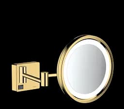 Дзеркало косметичне Hansgrohe AddStoris з LED освітленням золотий 41790990, Золотий