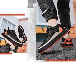 Кеди Grogu Розмір 42 (довжина устілки 265 мм) Black-Orange - мініатюра 5
