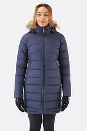 Пуховик жіночий Rab Deep Cover Parka QDB-33 10 Темно-синій