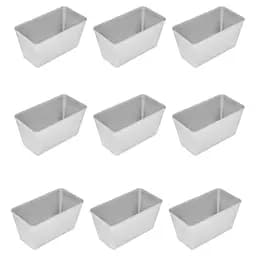 Форма хлібна для випічки стандартного хліба у вигляді цеглинки Л7 алюміній (22х11х11.5 см) 9, Полімет Сірий 86436