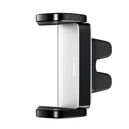 Автомобільний тримач Baseus Steel Cannon Air Outlet Car Mount SUGP-0S Silver - мініатюра 3