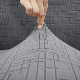 Чохол на диван 3-місний Love You New Corn Fleece светло-сірий (ly81207) - мініатюра 4