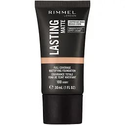 Тональная основа Rimmel Lasting Matte тон 100 (Ivory) 30 мл