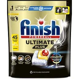 Средство для мытья посуды Finish Ultimate Plus All in 1 Лимон 45 таблеток