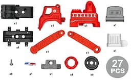 Конструктор DIY Spatial Creativity Пожежний кран LM9034, червоний (CJ-1614179) - мініатюра 3