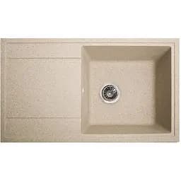 Гранітна кухонна мийка Romzha Jorum 86 Piesok (301) з крилом