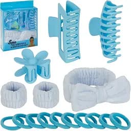 Подарунковий набір Spa Headband Wristband Set блакитний 1873-3