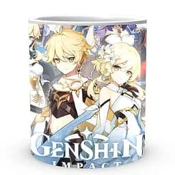 Кухоль GeekLand Genshin Impact Геншин Імпакт Джин, Ембер, Ітер, Люмін GN 02.501 330 мл білий - мініатюра 2