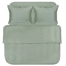 Комплект постельного белья евро Lotus Home Dakota Modern сатин premium оливковый (svt-2000022340328)