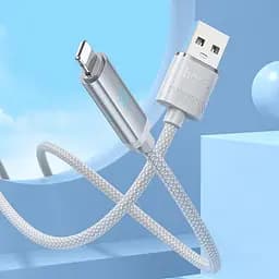 Дата кабель Hoco U127 Power USB to Lightning (1.2m) Silver/Gray - мініатюра 3