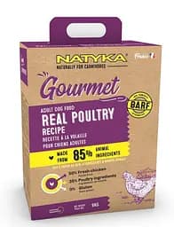 Напіввологий корм Natyka Gourmet Adult Poultry 3 кг для дорослих собак з птицею