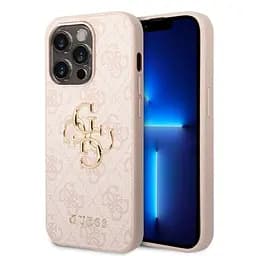 Чехол Guess PU 4G Metal Logo для iPhOne 15 Pro Max Pink (57983116460)