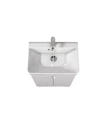 Тумба Мойдодир Simple White 55-U з умивальником River 55 Білий універсальна Білий - мініатюра 7