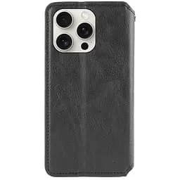 Шкіряний чохол-книжка GETMAN Cubic (PU) для Apple iPhone 13 Pro (6.1) Чорний - мініатюра 2