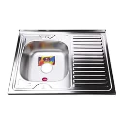 Мойка кухонная Mira MR 8060 LE Left прямоугольная 800х600х180 мм Satin 30412