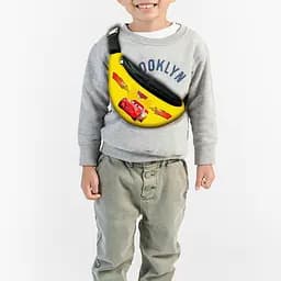 Сумка-бананка детская Тачки Молния Маквин с принтом ,32х15см,сумка для мальчика  через плечо (00151)