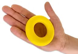 Еспандер кістьовий кільце EasyFit Ring тренажер для рук 23 кг Жовтий (EF-1904-50) - мініатюра 2