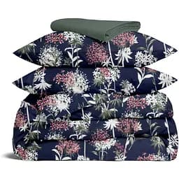 Комплект постільної білизни Cosas Botaniq garden Євро синій (KulbabkyWhiteDBlue_126Asparagus_200)