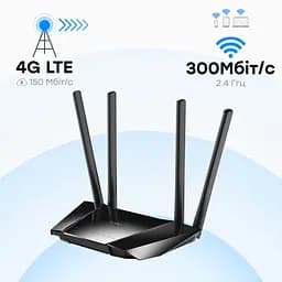 WiFi Mesh 4G LTE-маршрутизатор Cudy LT400 CAT4 N300 (73-00551) - мініатюра 6