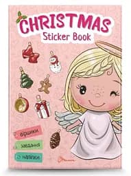 Веселые забавки для дошкольников Christmas Sticker Book Стишки к праздникам (на украинском)