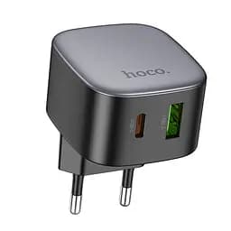 Мережевий зарядний пристрій Hoco CS32A Rise PD20W+QC3.0 charger(EU) Чорний