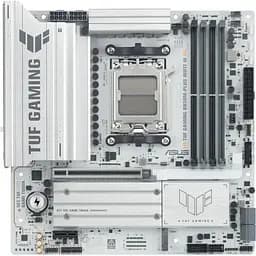 Материнcька плата Asus TUF GAMING B850M-PLUS WIFI7 W sAM5 B850 4xDDR5 M.2 HDMI DP Wi-Fi BT mATX білий