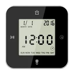 Годинник настільний Technoline WT344 Black/Silver (WT344) - мініатюра 3