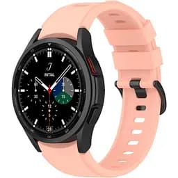 Ремінець для Samsung Galaxy Watch 4 40mm - рожевий ширина кріплення 20мм силікон Watchbands RiccoOne (W29-0WB39441171)