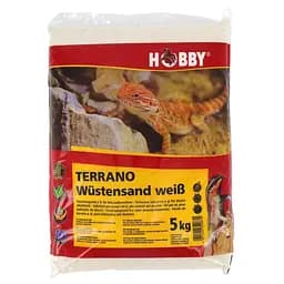 Субстрат для пустельних рептилій Hobby Terrano Desert Sand​ white 0,1-0,3мм 5кг (34087) - мініатюра 1