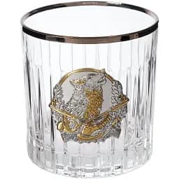 Подарунковий набір склянок для віскі Boss Crystal "Полювання" із золотими накладками - мініатюра 4