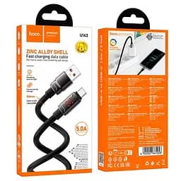 Кабель Hoco Type-C Joy charging data cable U143 1.2 м 5A - мініатюра 2