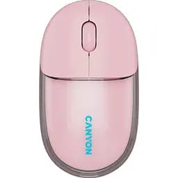 Миша Canyon OnClick 24 BT/ Wireless Transparent/Pink (CNS-CMSW24P)
