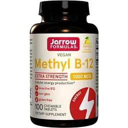 Витамины и минералы Jarrow Formulas Methyl B-12 1000 мкг 100 леденцов Лимон