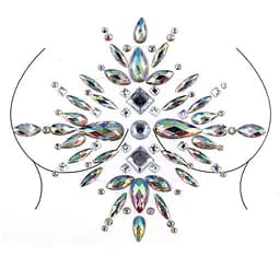 Наклейки кристали для грудей Crystals 4 8519 15х12 см